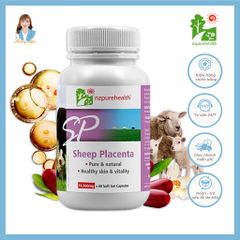 Viên uống nhau thai cừu mờ nám, tàn nhang New Zealand Nz Pure Health Sheep Placenta 30 viên