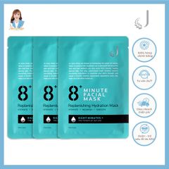 Mặt nạ dưỡng ẩm cấp nước 8 phút New Zealand Jema Rose 8+ Minute Replenishing Hydration Mask 7x25ml 739528