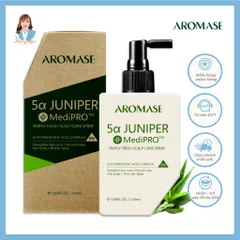 Xịt dưỡng giảm ngứa da đầu, giảm sưng Đài Loan AROMASE 5α Juniper MediPRO Simply Fresh Spray 110ml