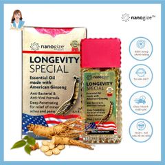 Dầu gió Nhân Sâm Mỹ nắp đỏ Nanogize Essential Oil American Ginseng 21ml - Phiên bản giới hạn