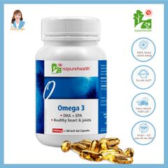 Viên uống dầu cá omega 3 New Zealand NZ Pure Health Omega 3 (100 viên)