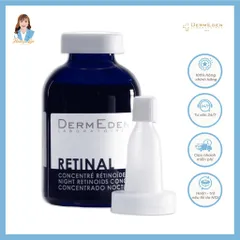 Tinh chất trẻ hoá da, giảm nếp nhăn Pháp DermEden Retinal Night Retinoids Concentrate 6% 30ml