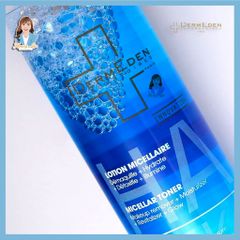 Nước hoa hồng làm sạch sâu 2 trong 1 Pháp DermEden HA-Like Micellar Toner 200ml 739554