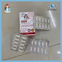 Viên uống ngăn rụng tóc, dưỡng móng New Zealand Deep Blue Health HSN Hair Skin & Nails 30 viên