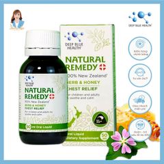 Siro giảm ho, tiêu đờm đau rát họng New Zealand Deep Blue Health Natural Remedy 50ml