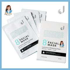 Mặt nạ dưỡng sáng da trong 8 phút New Zealand Jema Rose 8+ Minute Luminous Whitening Mask 7x25ml 739583