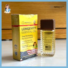 Dầu gió vàng con lăn Mỹ Nanogize Longevity Essential Oil™ 21ml - Dầu cô Phương Hằng chính hãng