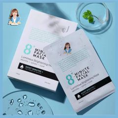 Mặt nạ dưỡng sáng da trong 8 phút New Zealand Jema Rose 8+ Minute Luminous Whitening Mask 7x25ml 739583