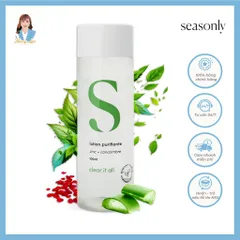 Lotion nước hoa hồng dưỡng da thanh lọc Pháp Seasonly Lotion Purifiante (Purifying Lotion) 100ml