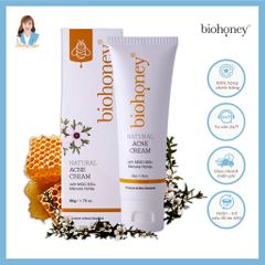 Kem giảm mụn mật, mờ thâm ong Manuka New Zealand Biohoney Natural Acne Cream 50g