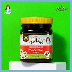 Mật ong hữu cơ manuka MG650+ New Zealand TranzAlpine 100% Organic Manuka Honey 250g 739620
