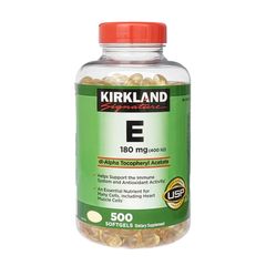 Vitamin E 180mg Kirkland Signature USA 500 viên