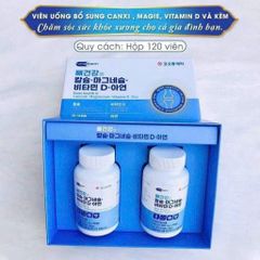 Viên uống bổ sung Canxi, Magie, Vitamin D và Kẽm Nutra Pharm - Chăm sóc xương khớp, 120 viên, sức khỏe cho gia đình 739682