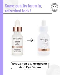 Tinh Chất Dưỡng Mắt Mờ Thâm Revolution Skin Eye Serum Hydrate 5% Caffeine & Hyaluronic Acid 30ml
