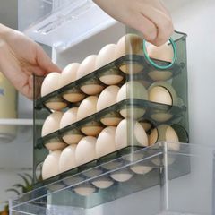 Khay trứng 3 tầng tự lật để cánh tủ lạnh gọn gàng ngăn nắp (Màu ngẫu nhiên) (TH378)