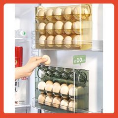 Khay trứng 3 tầng tự lật để cánh tủ lạnh gọn gàng ngăn nắp (Màu ngẫu nhiên) (TH378)