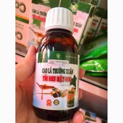 siro cao lá thường xuân mật ong tỏi đen hỗ trợ giảm ho viêm họng loãng đờm, chai 100ml - date mới