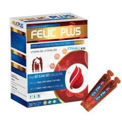 (Chính hãng) Siro Bổ Sung Sắt Hữu Cơ [TPBVSK Felic Plus Siro] - H/20 ốngx10ml 739705