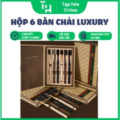 Hộp 6 bàn chải Luxury hoạ tiết GC sang trọng (TH381)