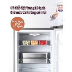 Bộ khay gia vị, đựng topping trà sữa loại 4 - 6 ngăn có nắp đậy (TH383)