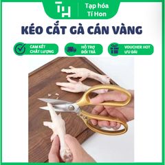 Kéo cắt gà cán vàng loại to dày (TH387)