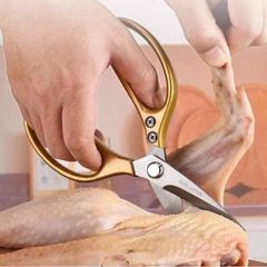 Kéo cắt gà cán vàng loại to dày (TH387)