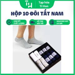 Hộp 10 đôi tất nam chống hôi chân xuất Nhật (TH388)