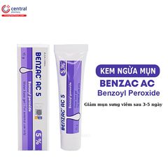 Benzac AC 5%  kem giảm mụn viêm, mụn trứng cá,mụn bọc  15g