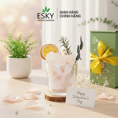 Set Quà Tặng Nam Nữ Ly Đá Khuếch Tán Tinh Dầu Thơm Phòng ESKY AROMA GARDEN