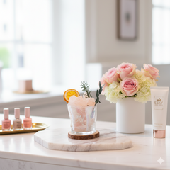 Set Quà Tặng Nam Nữ Ly Đá Khuếch Tán Tinh Dầu Thơm Phòng ESKY AROMA GARDEN