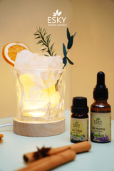 Set Quà Tặng Nam Nữ Ly Đá Khuếch Tán Tinh Dầu Thơm Phòng ESKY AROMA GARDEN