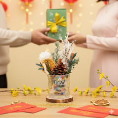 Set Quà Tặng Nam Nữ Ly Hoa Decor Thơm Phòng Khuếch Tán Tinh Dầu ESKY AROMA GARDEN Quà Tặng Sinh Nhật