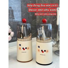 Ống Đựng Đũa Muỗng Có Núm Cầm Tay Đỏ (TH426)