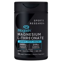 Viên uống bổ sung Magie Sports Research Magtein Magnesium L-Threonate 2000mg 135 viên chính hãng Mỹ 744473