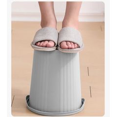 Thùng rác lật đầu tròn lúa mạch (Màu ngẫu nhiên) (TH437)