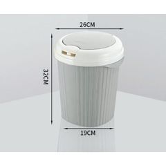 Thùng rác lật đầu tròn lúa mạch (Màu ngẫu nhiên) (TH437)