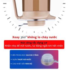 Ấm Đun Siêu Tốc Đa Năng 2in1 (Màu ngẫu nhiên) (TH440)