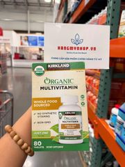 Viên uống vitamin tổng hợp hữu cơ Kirkland Organic Multivitamin 80 viên chính hãng Mỹ