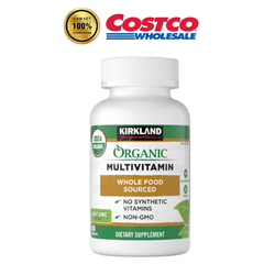 Viên uống vitamin tổng hợp hữu cơ Kirkland Organic Multivitamin 80 viên chính hãng Mỹ