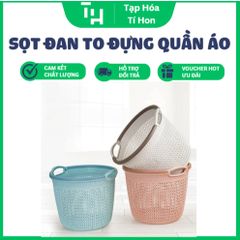 Sọt đan to đựng quần áo cao cấp, sọt đựng đồ giá rẻ (Màu ngẫu nhiên) (TH446)