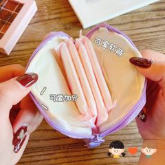 Túi đựng đồ ,mỹ phẩm ,băng vệ sinh in họa tiết hoạt hình dễ thương (Màu ngẫu nhiên) (TH448)