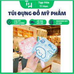 Túi đựng đồ ,mỹ phẩm ,băng vệ sinh in họa tiết hoạt hình dễ thương (Màu ngẫu nhiên) (TH448)