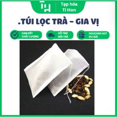 Combo 100 túi lọc đựng trà, gia vị bằng vải (TH459)