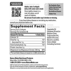 Viên uống bổ sung magie Nature Made Magnesium Citrate 250 mg 180 viên chính hãng Mỹ