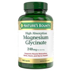 Viên uống bổ sung Magie Nature’s Bounty Magnesium Glycinate 240mg 180 viên của Mỹ 745794