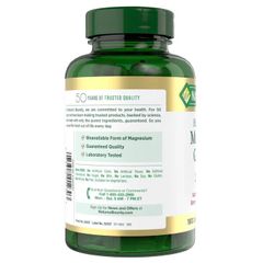 Viên uống bổ sung Magie Nature’s Bounty Magnesium Glycinate 240mg 180 viên của Mỹ 745794