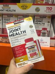 Viên Hỗ Trợ Bổ Xương Khớp Kirkland Signature Triple Action Joint Health 110v - Giảm Đau Khớp, Tăng Cường Vận Động, Bảo Vệ Sụn Khớp