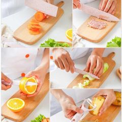 Bộ dao Everich kháng khuẩn 6 món – chất liệu lúa mạch (TH464)
