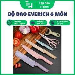 Bộ dao Everich kháng khuẩn 6 món – chất liệu lúa mạch (TH464)