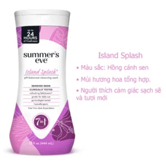 Nước rửa vệ sinh phụ nữ Summer’s Eve 7 trong 1 với 4 màu sắc khác nhau